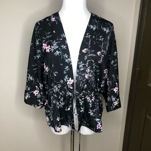 Floral Short Sleeve Kimono